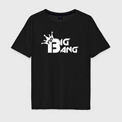 Футболка оверсайз мужская Bigbang logo, цвет: черный