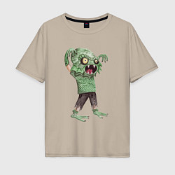 Мужская футболка оверсайз Водяной зомби
