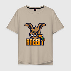 Мужская футболка оверсайз Голодный Кролик