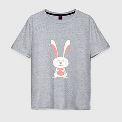 Мужская футболка оверсайз Smiling Rabbit