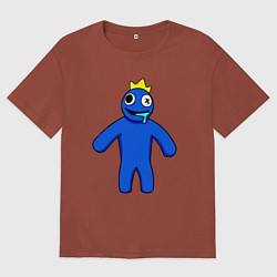 Мужская футболка оверсайз Синий из Роблокс