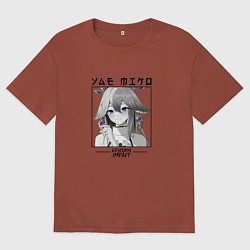 Мужская футболка оверсайз Яэ Мико жрица