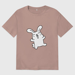 Мужская футболка оверсайз Happy Bunny