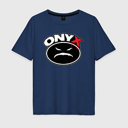 Мужская футболка оверсайз Onyx - black logo