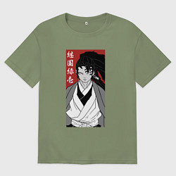 Футболка оверсайз мужская Охотник Ёриичи, цвет: авокадо