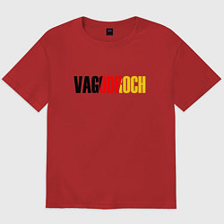 Футболка оверсайз мужская VAGODROCH, цвет: красный