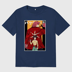 Мужская футболка оверсайз Kumatetsu and Ren art