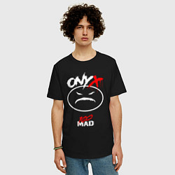 Футболка оверсайз мужская 100 Mad - Onyx, цвет: черный — фото 2