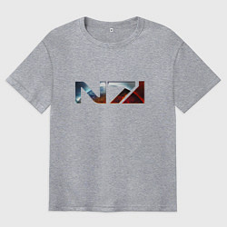 Мужская футболка оверсайз Mass Effect N7 -Shooter