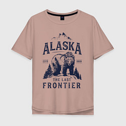 Мужская футболка оверсайз Аляска - Последний рубеж