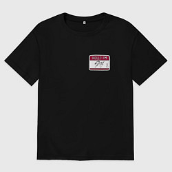 Мужская футболка оверсайз Hello I am Stay