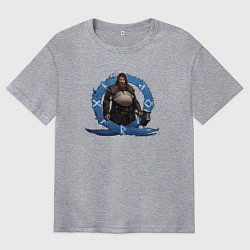 Мужская футболка оверсайз Тор GoW Ragnarok