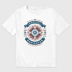 Мужская футболка оверсайз Морской навигатор