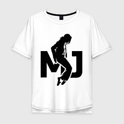Футболка оверсайз мужская MJ Music, цвет: белый