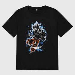 Футболка оверсайз мужская Dragon Ball - Son Goku - neon, цвет: черный