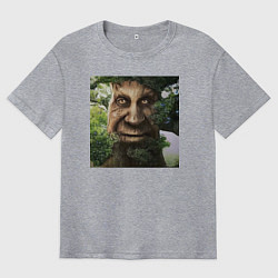 Мужская футболка оверсайз Wise Mystical Tree