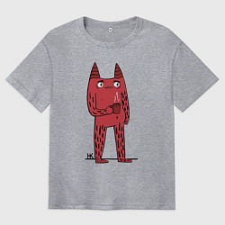 Мужская футболка оверсайз Кот босс