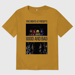 Футболка оверсайз мужская Freddy good and bad, цвет: горчичный