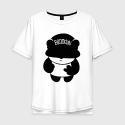 Мужская футболка оверсайз Борзый пандёныш из Бруклина