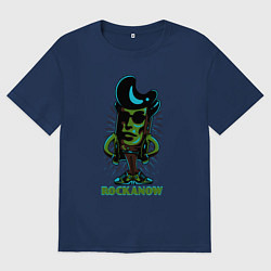 Футболка оверсайз мужская Зажигай сейчас, цвет: тёмно-синий