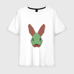 Мужская футболка оверсайз Patchwork rabbit