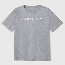 Мужская футболка оверсайз Silent hill 2 remake logo