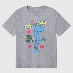 Футболка оверсайз мужская Lumpy, цвет: меланж