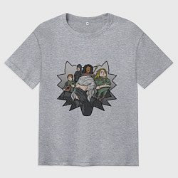 Мужская футболка оверсайз Ведьмак в печали