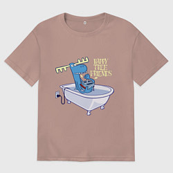 Мужская футболка оверсайз Lumpy - high voltage