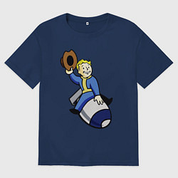 Мужская футболка оверсайз Vault boy - bomb rider