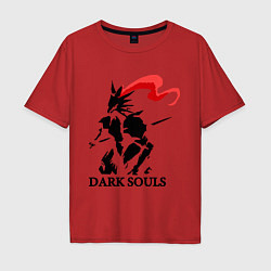 Футболка оверсайз мужская Dark Souls, цвет: красный