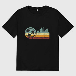 Футболка оверсайз мужская Чемпионат Мира в Катаре, цвет: черный