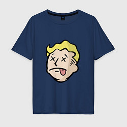 Футболка оверсайз мужская Dead vault boy, цвет: тёмно-синий