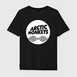 Футболка оверсайз мужская Arctic Monkeys rock, цвет: черный