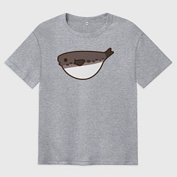 Футболка оверсайз мужская Фугу, цвет: меланж