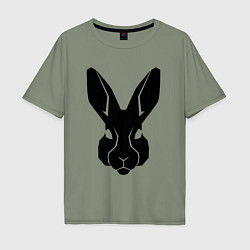 Мужская футболка оверсайз Rabbit head