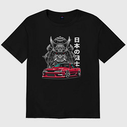 Футболка оверсайз мужская Nissan Silvia S14 Sport, цвет: черный