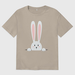 Мужская футболка оверсайз Скандинавский заяц