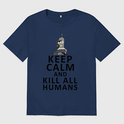 Мужская футболка оверсайз Бендер Футурама