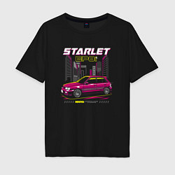 Мужская футболка оверсайз Toyota Starlet ep81