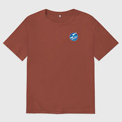 Мужская футболка оверсайз Мы непременно полетим! В аэропорту Минводы