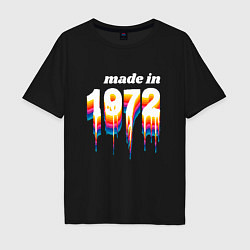 Мужская футболка оверсайз Made in 1972 liquid art