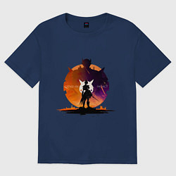 Мужская футболка оверсайз Арт Геншин Импакт