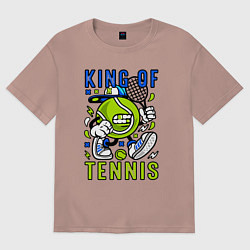Мужская футболка оверсайз Король тенниса мяч с ракеткой