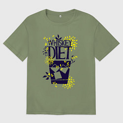 Мужская футболка оверсайз Виски диета