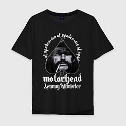 Футболка оверсайз мужская Lemmy Motorhead, цвет: черный