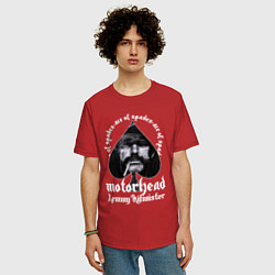 Футболка оверсайз мужская Lemmy Motorhead, цвет: красный — фото 2