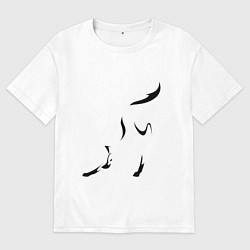 Мужская футболка оверсайз Хитрая лисица