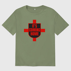 Мужская футболка оверсайз Англия - возвращение домой