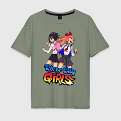 Мужская футболка оверсайз River city girls - fighting